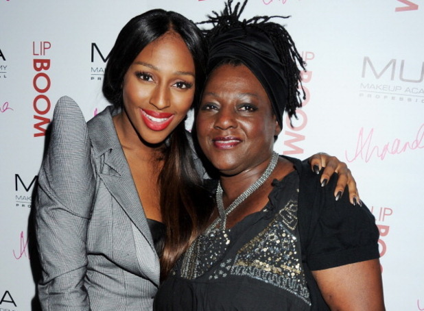 Alexandra Burke and her mother Melissa Bell