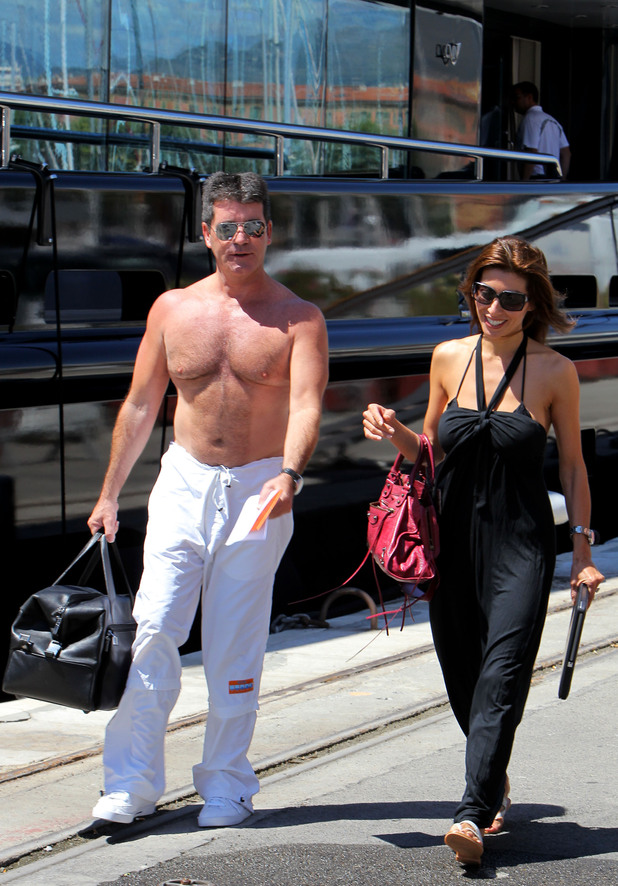 Simon Cowell and Mezhgan Hussainy