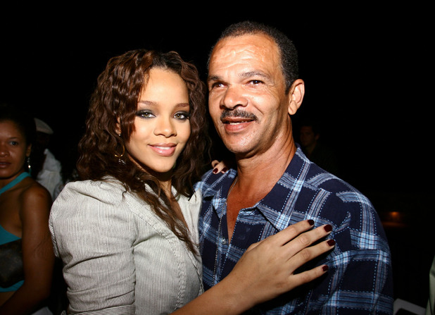 Rihanna and father Roger Fenty