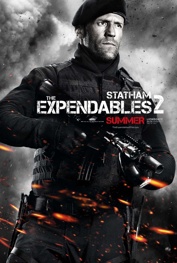 Jason Statham Expendables 2 character poster