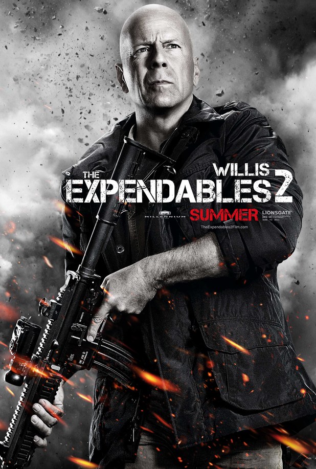 Bruce Willis Expendables 2 character poster