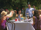 Friends and family celebrate Sasha's birthday.