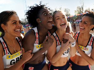 Fast Girls production still