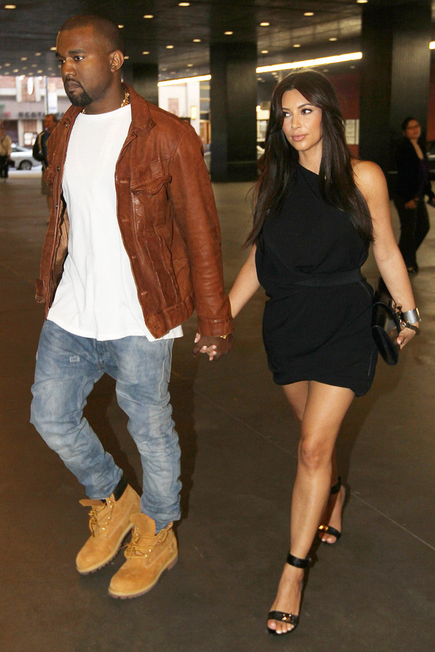 Kanye West and Kim Kardashian