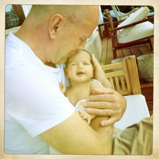 Bruce Willis with new child Mabel