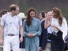 The 30-year-old future queen wears a �290 Libelula teal petal print frock.