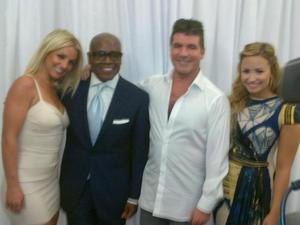 Britney Spears, LA Reid, Simon Cowell, Demi Lovato