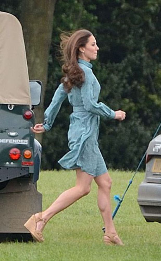 Duchess of Cambridge at the polo with Prince William