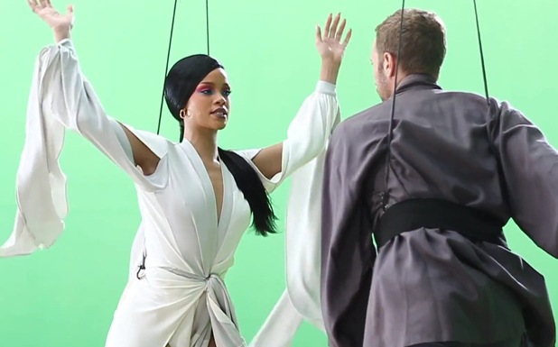 Rihanna and Chris Martin 