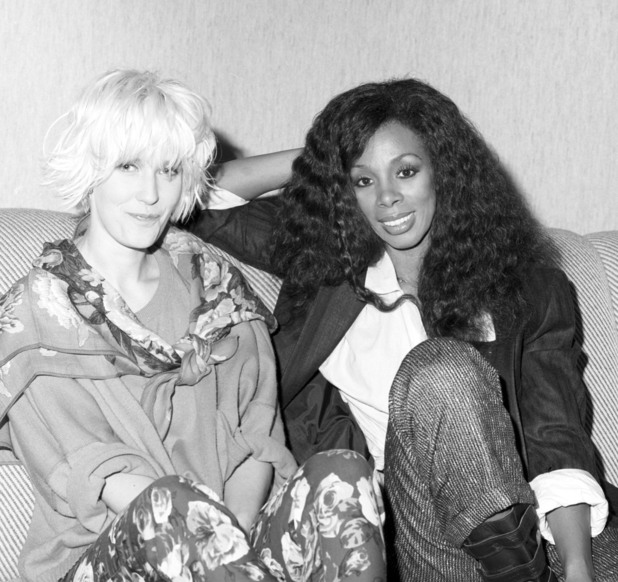 Paula Yates and Donna Summer