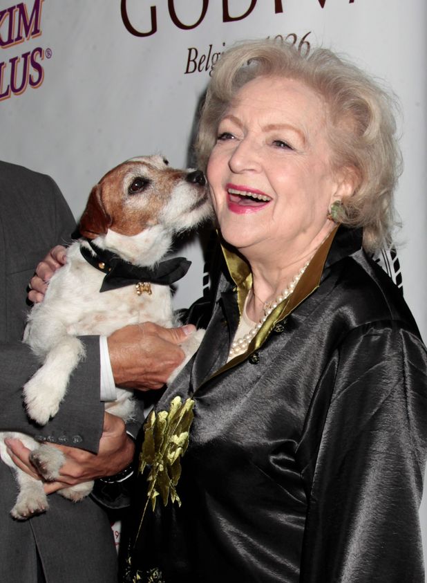 Uggie and Betty White