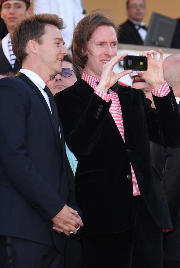 Edward Norton and Wes Anderson