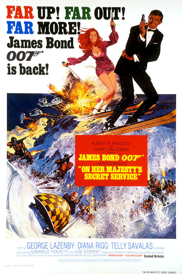 On Her Majestys Secret Service James Bond Movie Posters Best James Bond Movies James Bond 9789