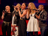The Voice UK: Jessie J and her team perform.
