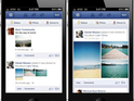 Facebook Mobile App redesign screenshots