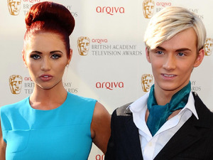 Amy Childs and Harry Durbridge arriving for the Arqiva British Academy Television Awards 2012 at the Royal Festival Hall, London.