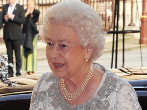 Queen Elizabeth II arrives at 'A Celebration of the Arts' held at the Royal Academy of Arts, London