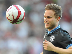 Olly Murs at Old Trafford for Soccer Aid.