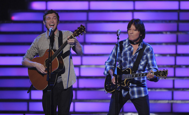 'American Idol' final: Phillip Phillips performs with John Fogerty from Creedence Clearwater Revival.