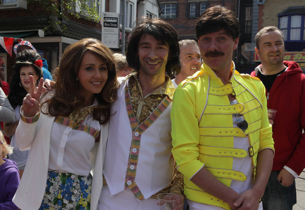 Sean as Freddie Mercury and Maria and Marcus as The Osmonds