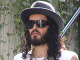 Russell Brand is seen out and about with his spiritual gurus at The Grove in Los Angeles