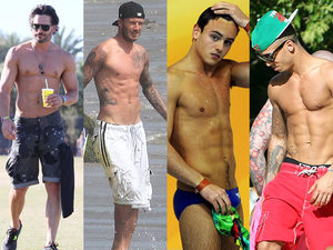 Joe Manganiello, David Beckham, Tom Daley, Aston Merrygold