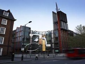 Channel 4's Chief Executive David Abraham today unveiled the latest installation on the 'Big 4' outside the corporation's Horseferry Road headquarters