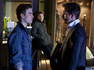 Brendan squares up to Joel.