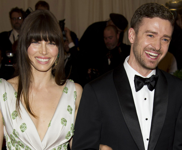 Jessica Biel and Justin Timberlake at the Met Ball 2012