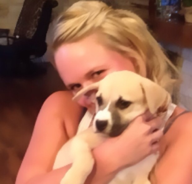 Miranda Lambert rescues dog and posts image on Twitter
