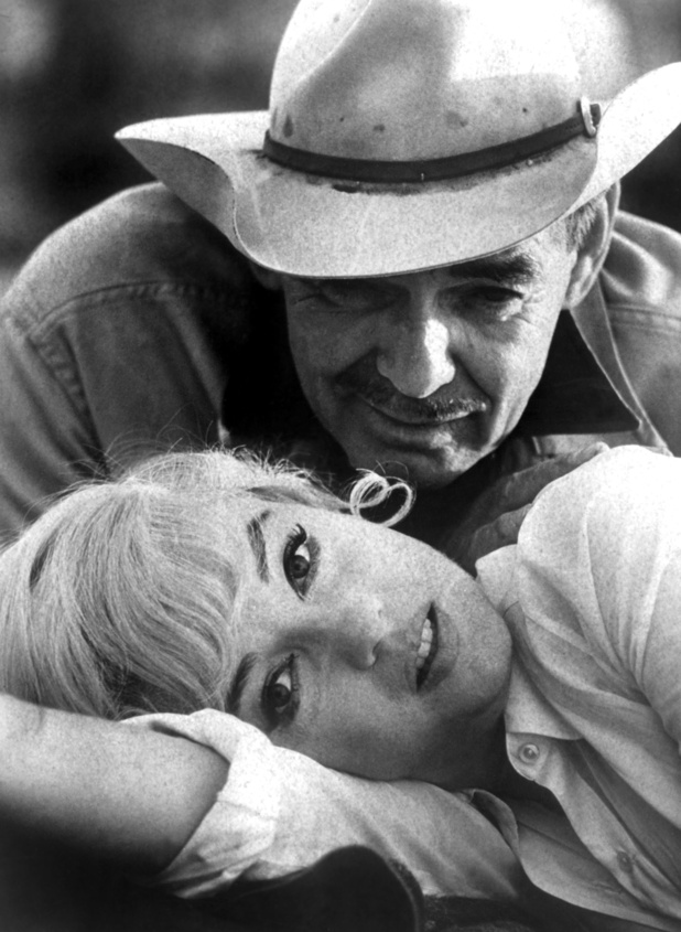 Marilyn Monroe alongside Clark Gable