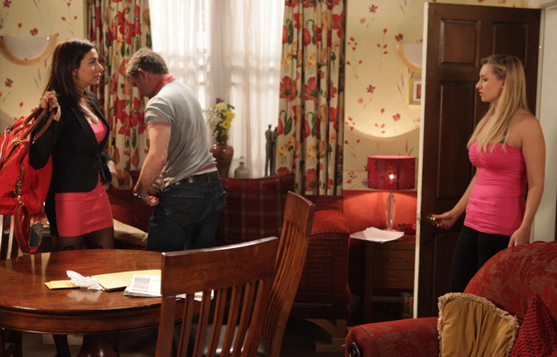 Eva spots Karl's money