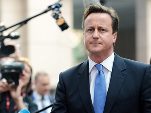 British Prime Minister David Cameron arrives for an EU summit at the EU Council in Brussels, Wednesday, May 23, 2012.