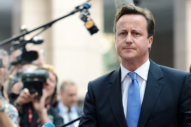 British Prime Minister David Cameron arrives for an EU summit at the EU Council in Brussels, Wednesday, May 23, 2012.