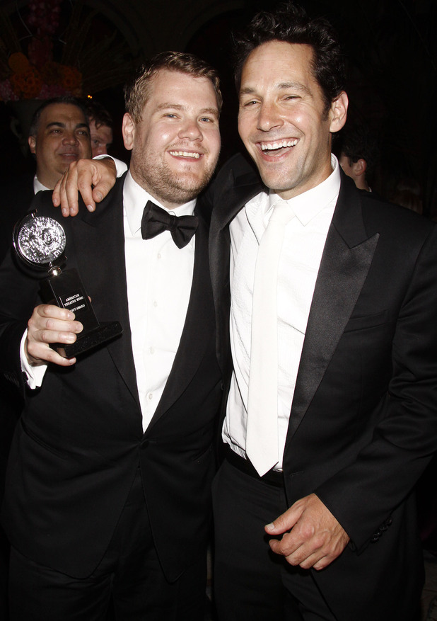 James Corden and Paul Rudd 