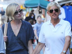 Ellen DeGeneres and Portia De Rossi
take a walk with friends during their holiday in Portofino
Portofino, Italy