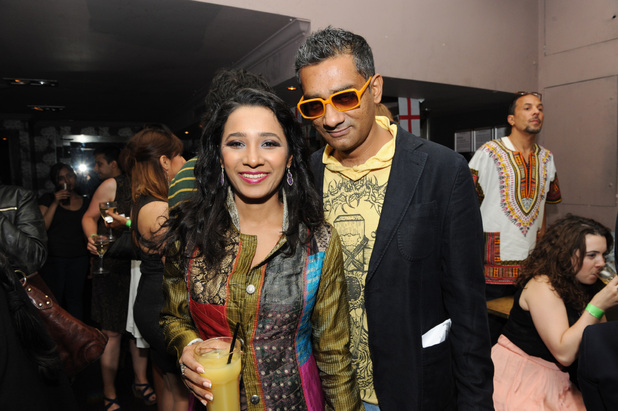 Tannishtha Chatterjee & Q during the London India Film Festival 2012