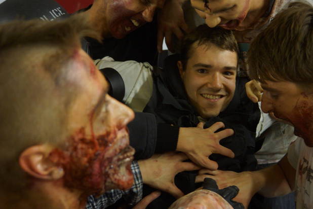 Paul Jones ravaged by zombies