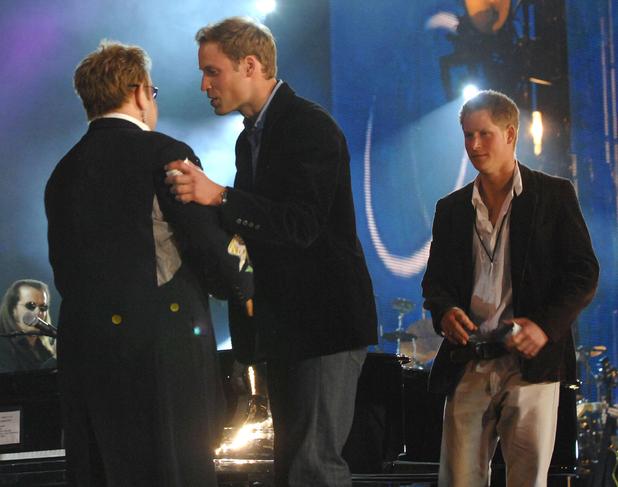 Prince William, Elton John, Prince Harry