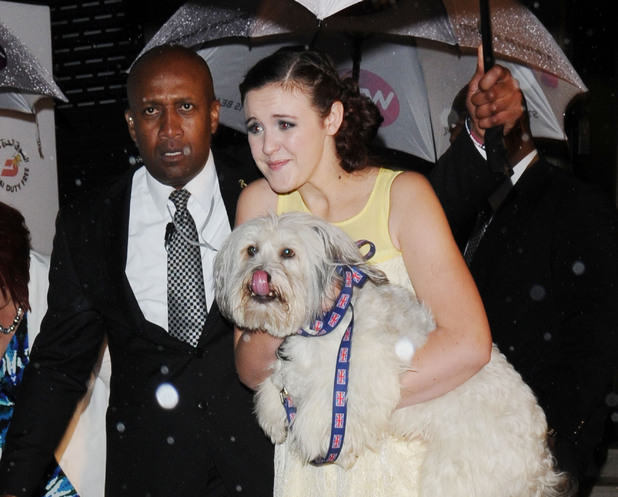 Ashleigh Butler and Pudsey
Sir Richard Branson's Pre-Wimbledon Party held at The Roof Gardens - Outside departures.
London