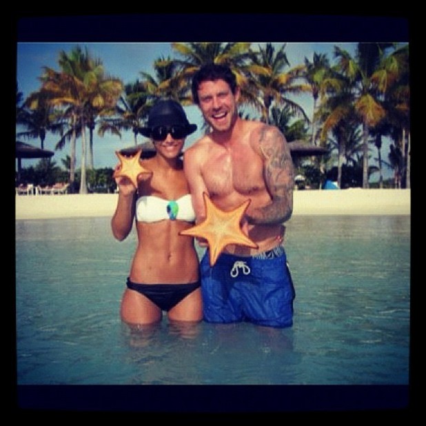 Frankie Sandford and Wayne Bridge