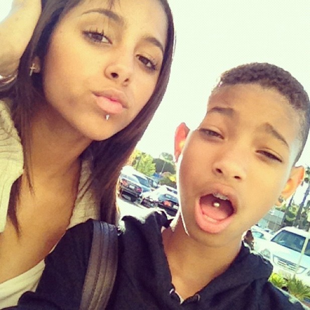 Willow Smith pictured with piercing