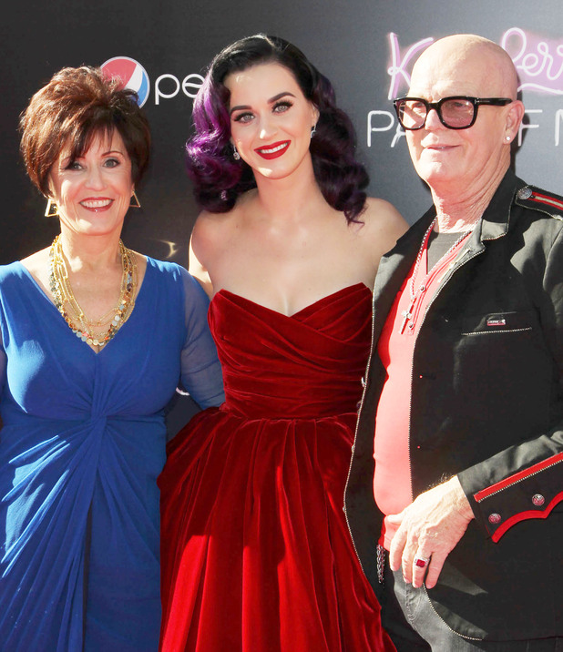 Katy Perry with parents, Keith and Mary Hudson Los Angeles premiere of 'Katy Perry : Part of Me' held at The Grauman's Chinese Theatre - Arrivals Los Angeles, California 