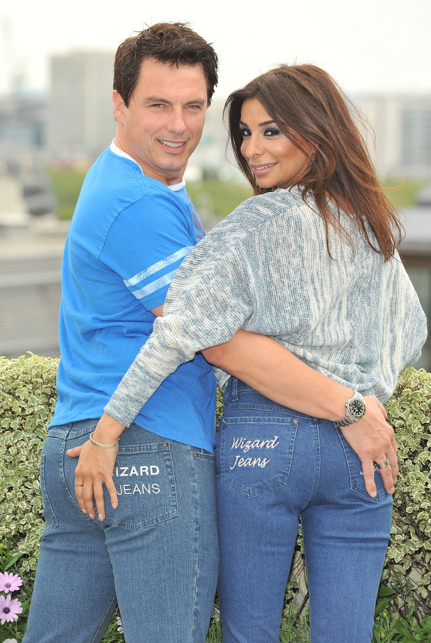 Shobna Gulati and John Barrowman
Wizard jeans Rear of the Year award held at the Dorcester Hotel.
London, England