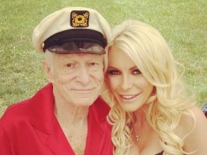 Hugh Hefner and Crystal Harris celebrate Independence Day
