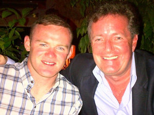 Wayne Rooney and Piers Morgan