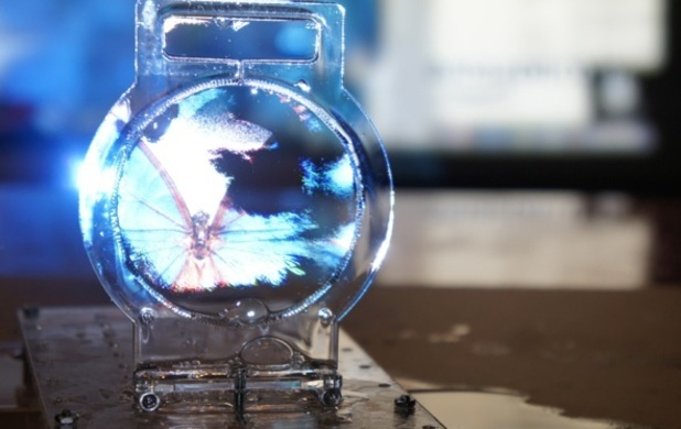 Soap bubble screen