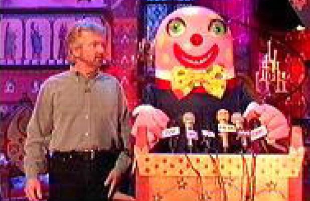 Noel Edmonds and Mr Blobby on Noel's House Party (1991)