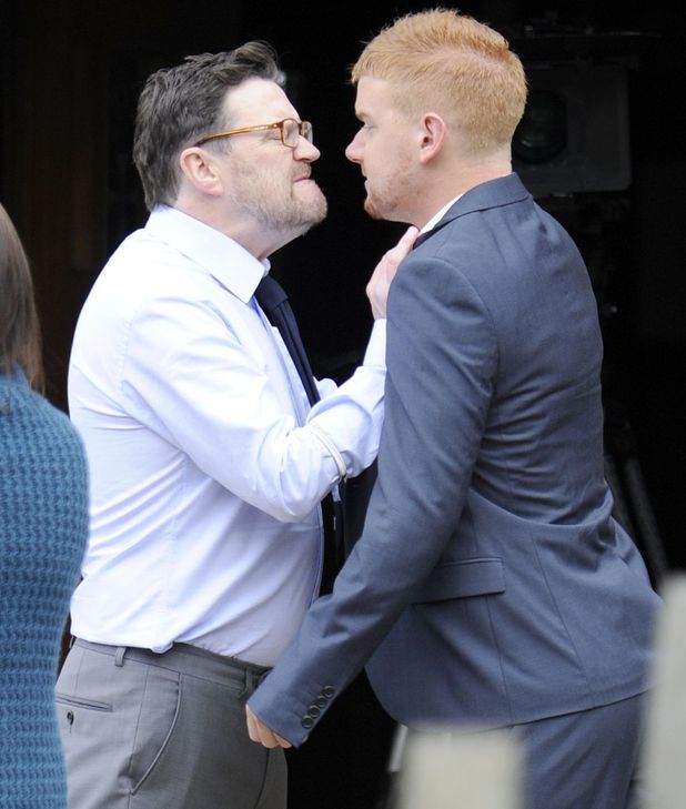 Owen and Gary fight at the Christening of Chesney and Katy's son Joseph