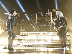 Adam Lambert and Queen live in concert at the Hammersmith Apollo, London